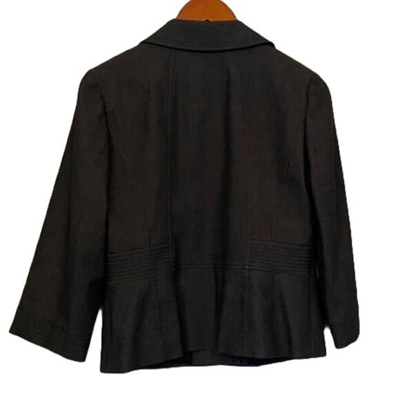 Semantiks Denim Look Dark Rinse 3/4 Sleeve Blazer / Jacket Cropped / Size 10 - Picture 2 of 14